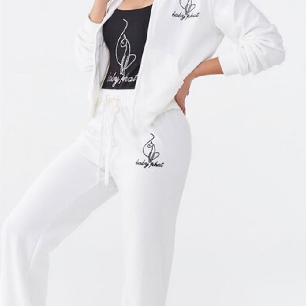 Baby Phat + Forever 21 Velour Tracksuit Small